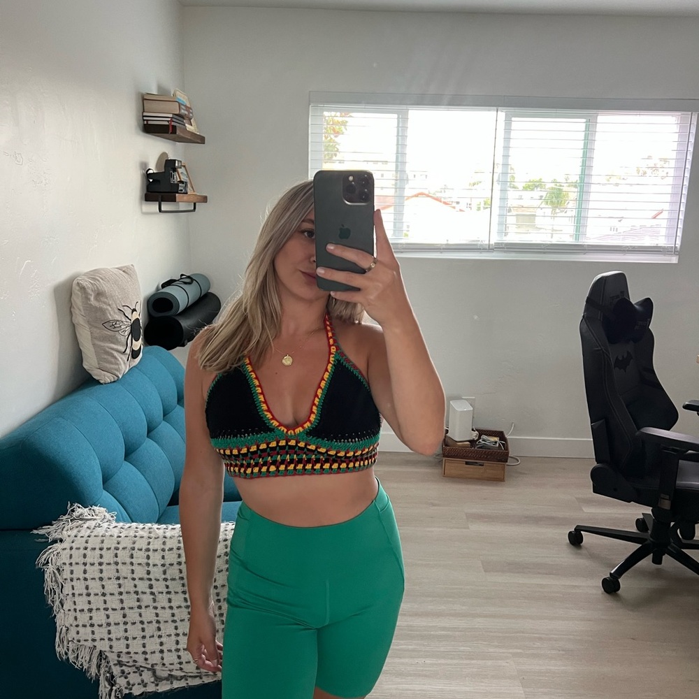 Rasta Crotchet Top